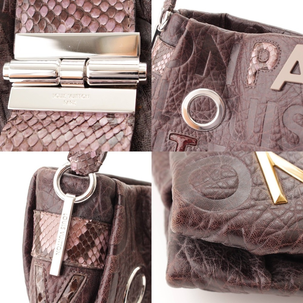 Louis Vuitton Python Logo Shoulder Brown Collecti… - image 7